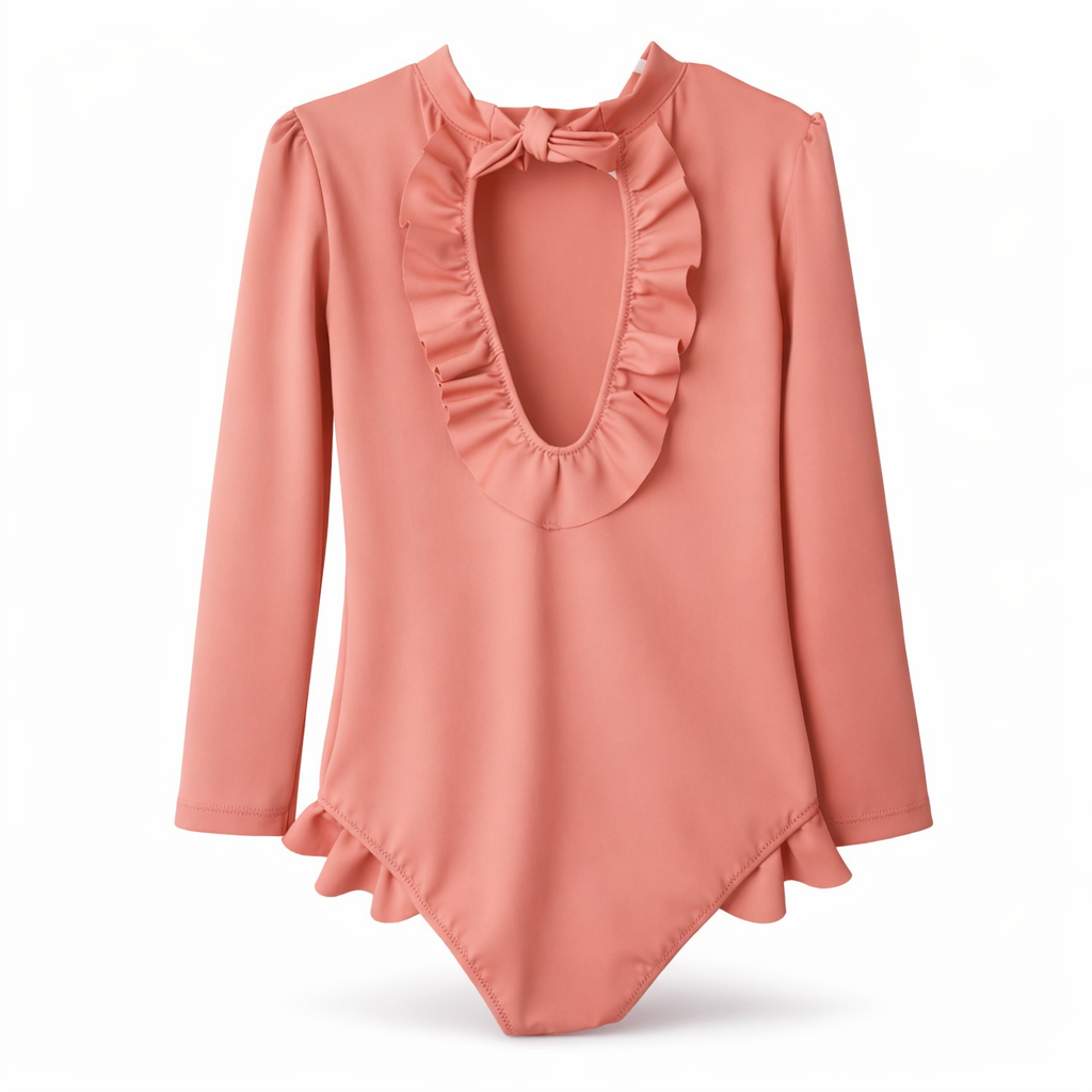 Maillot de bain anti-UV fille UPF50+ – Body bébé & enfant à volants – GAIABELA