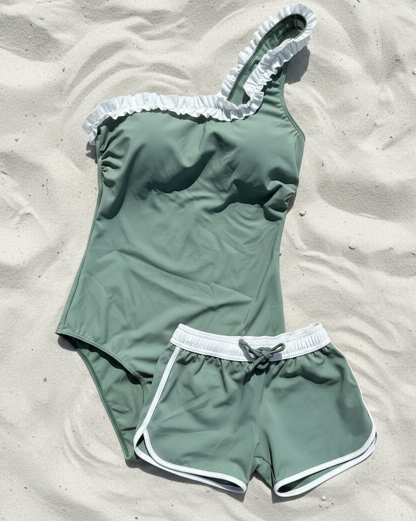 Ensemble Matchy-Matchy Mère Fils – Maillots de Bain Assortis Anti-UV