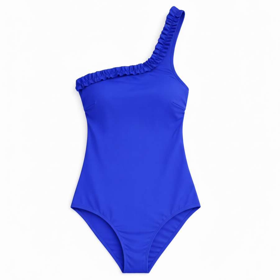 Women's one-piece asymmetrical swimsuit