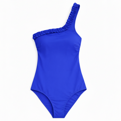 Women's one-piece asymmetrical swimsuit