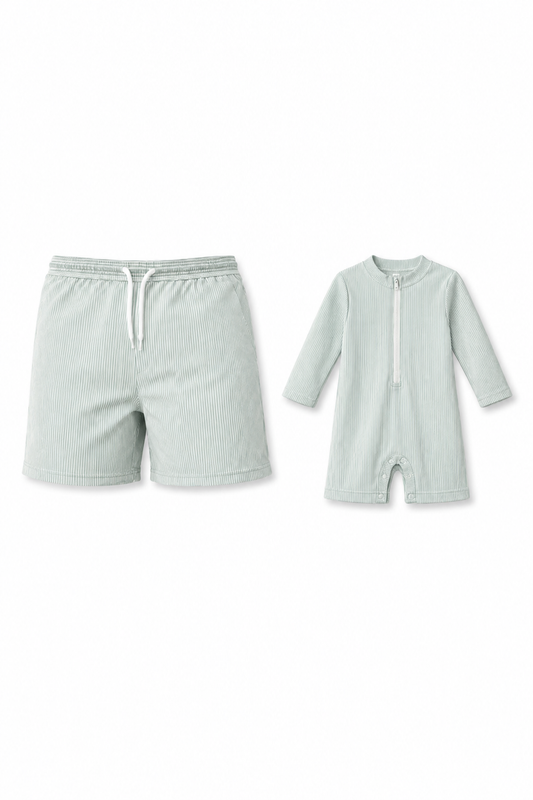 Maillot de bain matchy père bébé