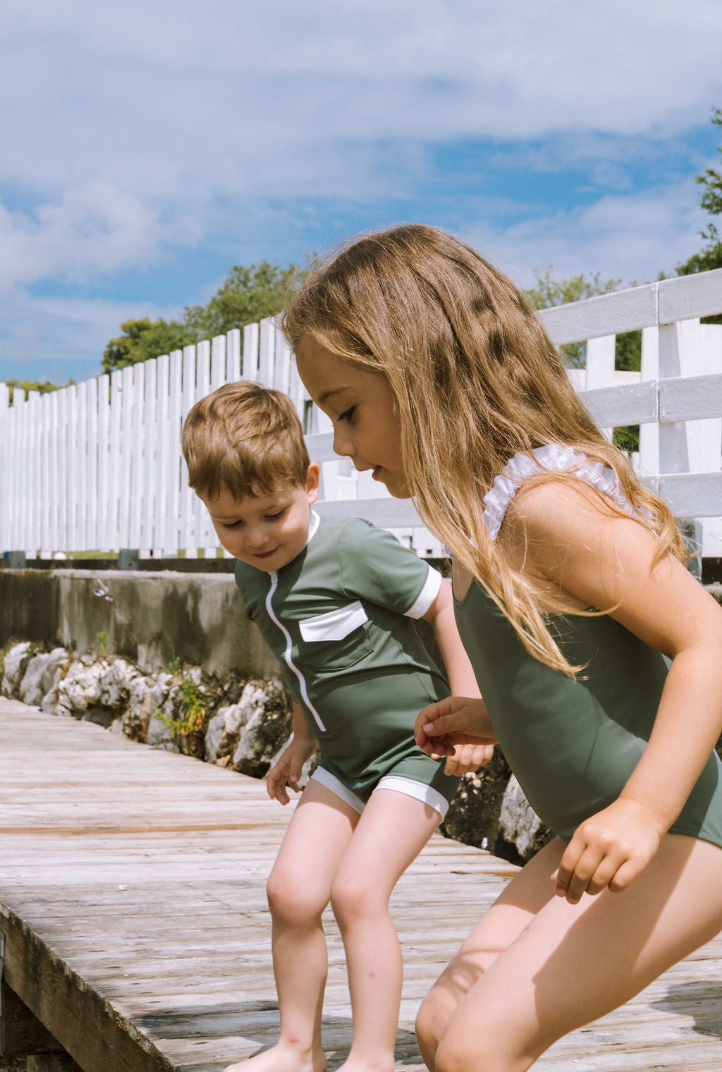 Baby UPF50+ UV-protective swimsuit