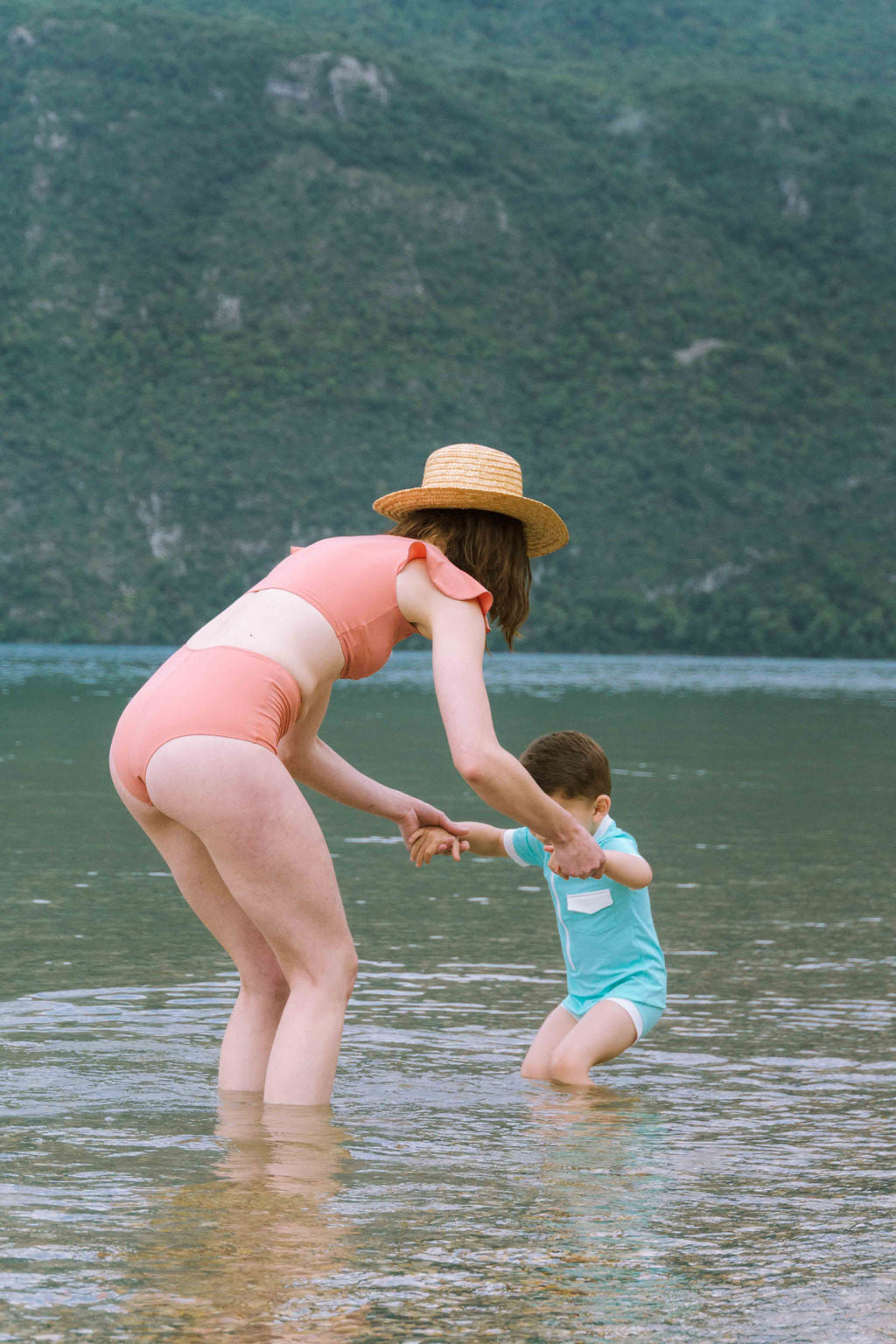 Women's high-waisted UV-protective swimsuit bottoms – UPF 50+