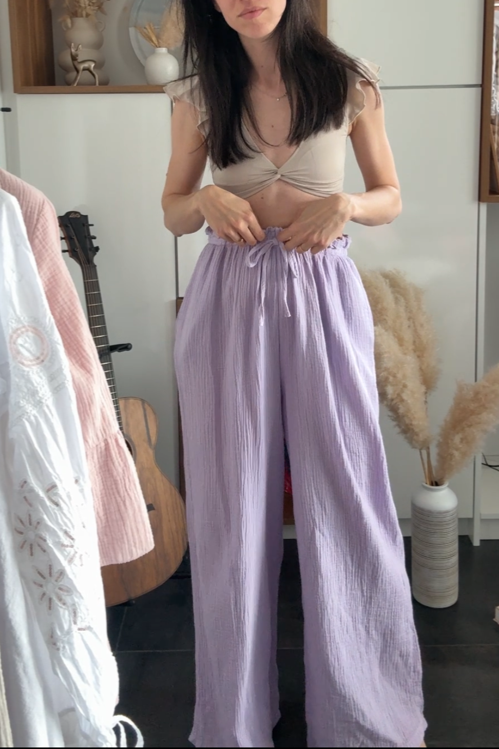 Pantalon gaz de coton