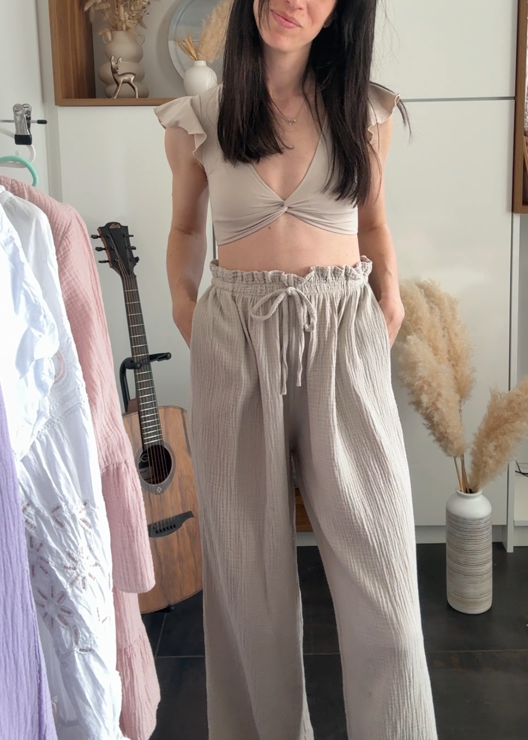 Pantalon gaz de coton