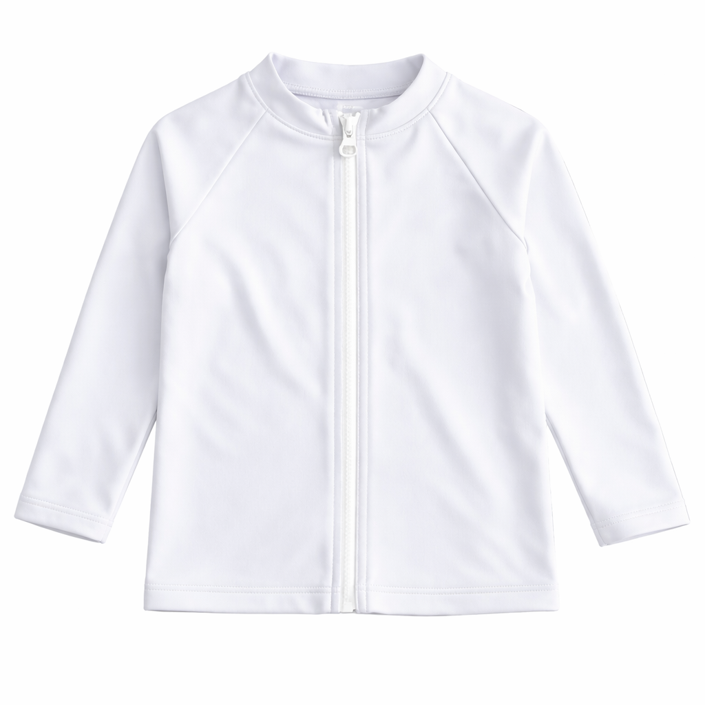 T-shirt anti-UV blanc unisexe