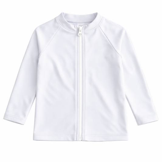 T-shirt anti-UV blanc unisexe