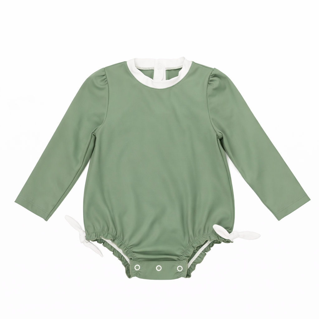 Anti-UV bloomer-style swimsuit bodysuit - UPF50+