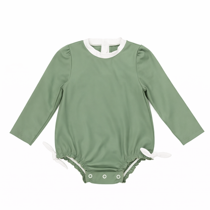 Anti-UV bloomer-style swimsuit bodysuit - UPF50+