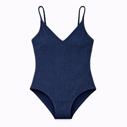 Women's one-piece swimsuit with open back